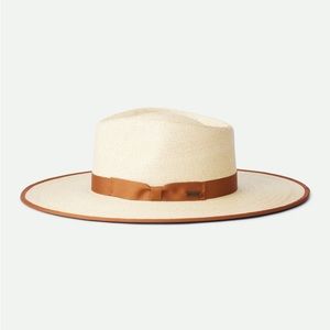 Unisex Womens Mens  Brixton Jo Natural Straw Rancher hat
